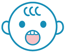 お子さまの歯科治療のイラスト